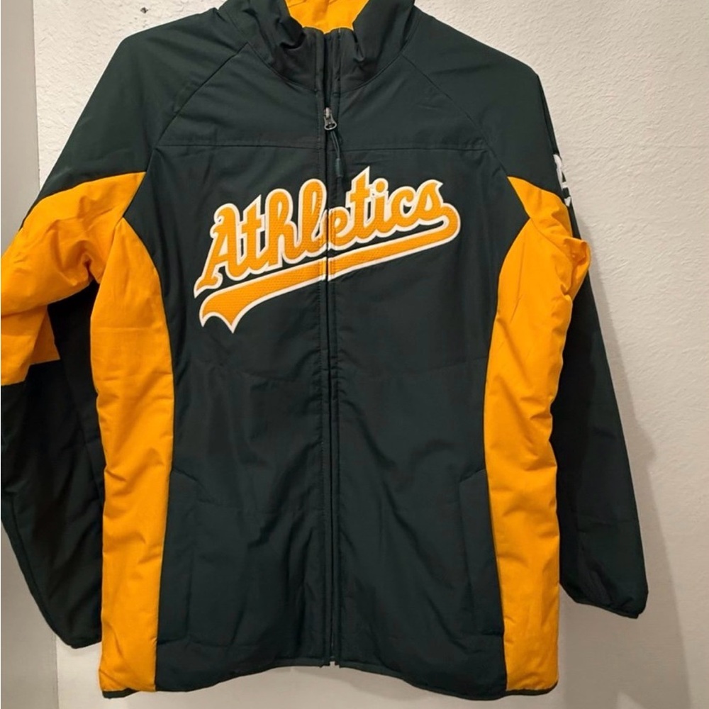Majestic A’s Green and Yellow Jacket
